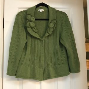 Cabi green sweater